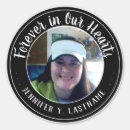 Search for forever in our hearts stickers Funeral