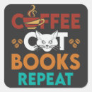 Search for coffee cat stickers Books