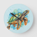 Search for turtle clocks Watercolor