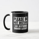 Search for disturbed mugs Please do not disturb