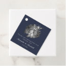 Search for navy blue wedding favour tags Bride and groom