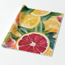 Search for orange slice wrapping paper Tropical