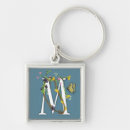 Search for m initial keychains Flowers