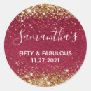 Search for gold and burgundy stickers Girly