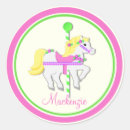 Search for pink carousel horse stickers Birthday