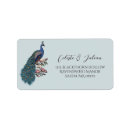 Search for peacock blue return address labels Floral