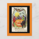 Recherche de hibou vintage cartes postales Citrouille