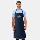 Search for navy blue monogram aprons Classic