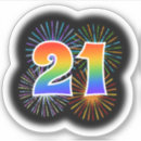Recherche de 21 autocollants 21e anniversaire