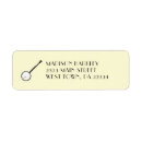 Search for music teacher return address labels Instrument