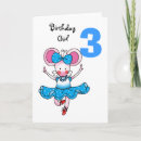 Search for ballerina 3rd birthday cards For kids
