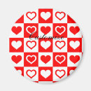 Search for plaid pattern magnets Red and white