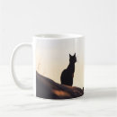 Search for black cat silhouette mugs Simple