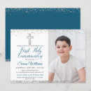 Search for silver cross first communion invitations Elegant