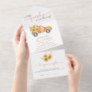 Search for pumpkins and sunflowers invitations Watercolor floral