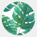 Search for tropical leaf wedding stickers Greenery