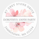 Search for pink cherry blossom return address labels Rustic