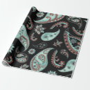 Search for blue paisley wrapping paper Turquoise