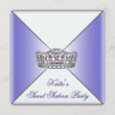 Recherche de tiara sweet 16 invitations Parti
