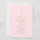 Recherche de rose gold christening invitations Élégant