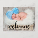 Search for welcoming baby postcards Script
