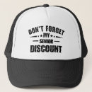 Search for senior discount hats Humour