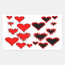 Search for diamond rectangle stickers Hearts