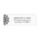 Search for black circle return address labels Elegant
