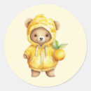Search for yellow teddy bear stickers Watercolor