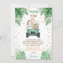 Recherche de remerciements de jungle invitations Safari