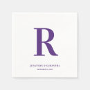 Search for purple wedding napkins Classic