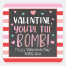 Search for bombs square stickers Cute