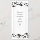 Search for traditional wedding programs Black and white