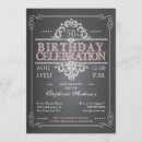 Search for vintage chalkboard invitations 50th