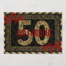 Recherche de black gold red anniversaire invitations Parties scintillant