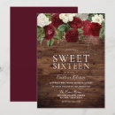 Search for rustic sweet 16 invitations Floral