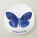Recherche de papillon bleu coussins Nature
