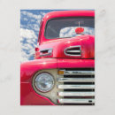 Recherche de camion antique invitations Rouge