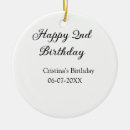 Search for 2nd ornaments Happy 2nd birthday