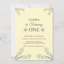 Recherche de baby girl 1st birthday invitations Fleur