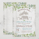 Search for the adventure begins baby shower invitations Bear