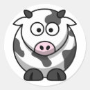 Search for cow cartoon stickers Animals