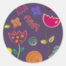 Search for pink purple flower stickers Leaves