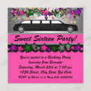 Recherche de de partie de limousine invitations Rose