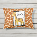 Recherche de dessin de girafe coussins Safari