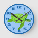 Recherche de tortue mer horloges Bleu