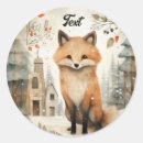 Search for simple fox stickers Winter
