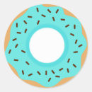 Search for doughnuts stickers Blue doughnut