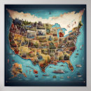 Search for artistic map posters Vintage