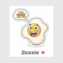 Search for funny egg cartoon stickers Breakfast